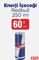 RED BULL ENERJİ İÇECEĞİ 250 ML fiyat ve kampanya bilgisi